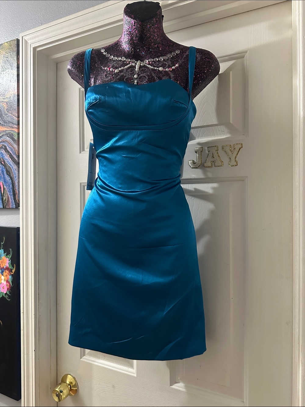 Teal blue mini